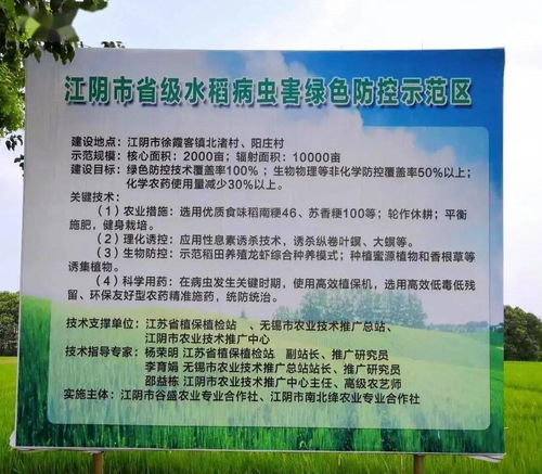 江陰市農業(yè)農村局 精準施策，扎實做好水稻穗期病蟲害防治工作